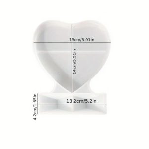 Molde de Silicona portafoto corazón grande